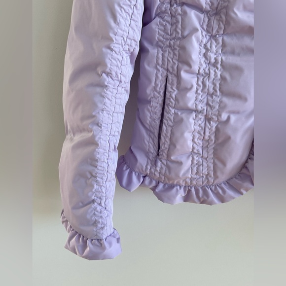 NWOT Les Copains Lavender Down Jacket with Removable Fur Collar Size 42/6 - Picture 10 of 13